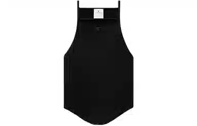 COURREGES SS24 HOLISTIC RIB KNIT TANK TOP Black