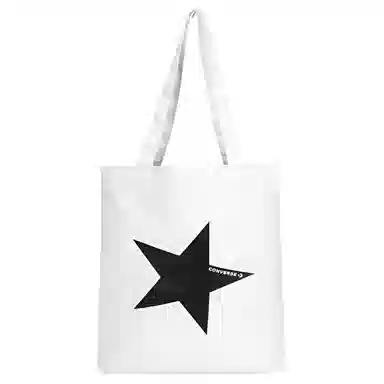 Converse Classic Star Logo Cotton Shoulder Bag Off-White