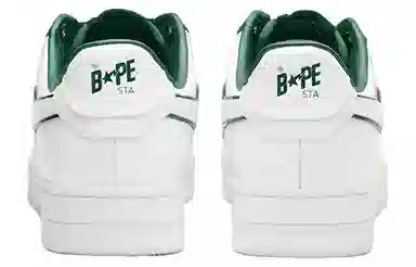 A BATHING APE STA White Green