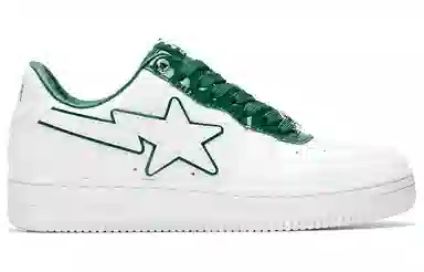 A BATHING APE STA White Green