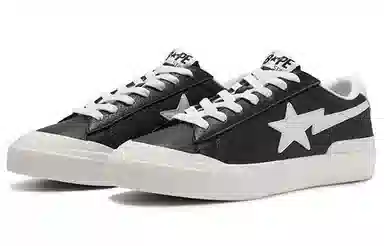 A BATHING APE MAD STA Black White