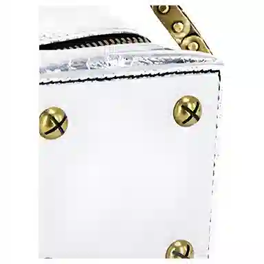 解不开的魔方皱银手提包