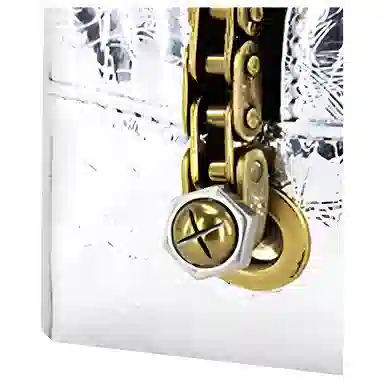 解不开的魔方皱银手提包