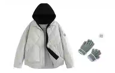 MIIOW Trend Party Series 90 Duck Down Retro Hoodie Jacket