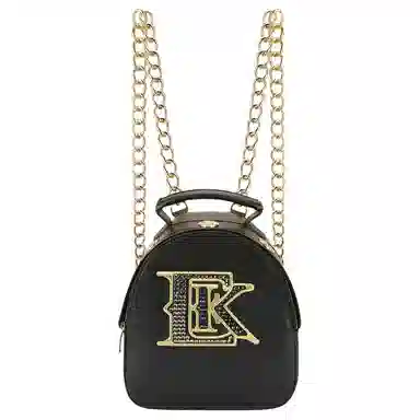 EVISU Logo Seagull Mini Backpack Black