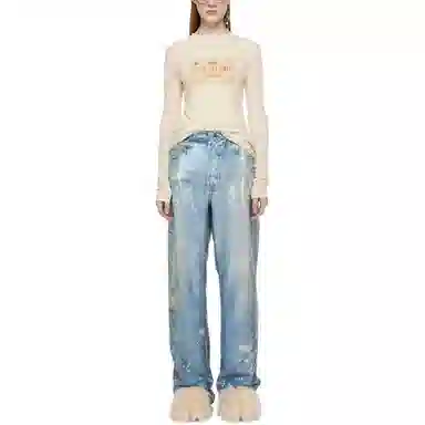 Acne Studios Double-Layered Long Sleeve Beige