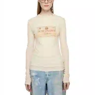 Acne Studios Double-Layered Long Sleeve Beige