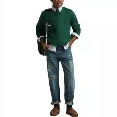 Polo Ralph Lauren FW25 Cable Knit Cotton Sweater Kids