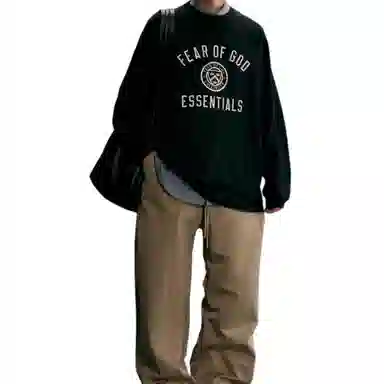 Fear of God Essentials Jersey Long Sleeve Tee Black