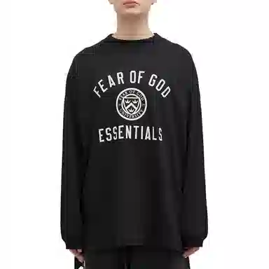 Fear of God Essentials Jersey Long Sleeve Tee Black