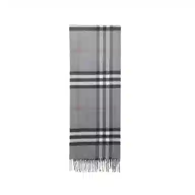 Burberry Check Scarf Grey