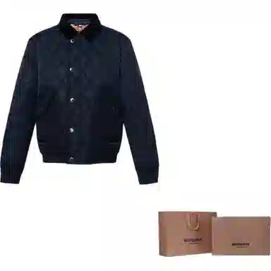 Burberry Quilted Jacket Navy