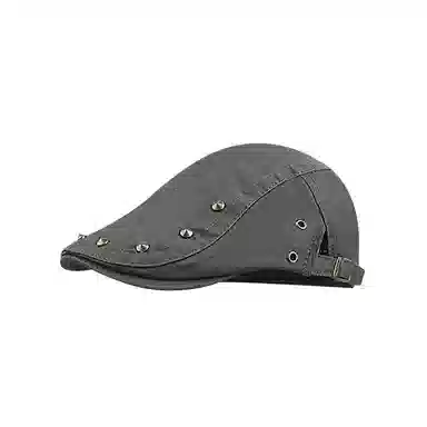 艾佳微 潮流美式复古 百搭大头围显脸小 棉 贝雷帽 男女同款情侣款