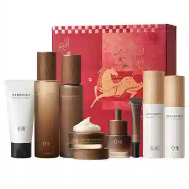 谷雨 山参胶原礼盒护肤套装 淡纹保湿补水紧致毛孔淡化细纹 抗皱抗老修护
