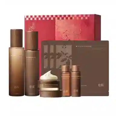 谷雨 山参胶原礼盒护肤套装 淡纹保湿补水紧致毛孔淡化细纹 抗皱抗老修护