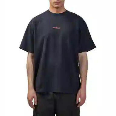 Stone Island Logo Print T-Shirt Black