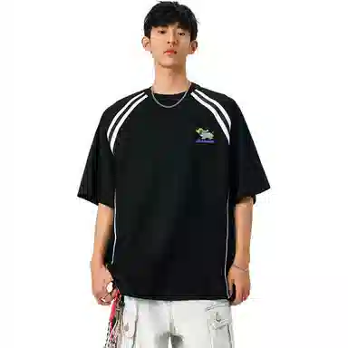 FOREST LIBRARY Sausage Dog Embroidered T-Shirt