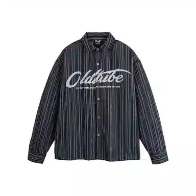 TIRED Letter Print Shirt