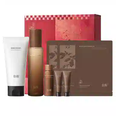 谷雨 山参胶原礼盒护肤套装 淡纹保湿补水紧致毛孔淡化细纹 抗皱抗老修护