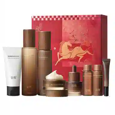 谷雨 山参胶原礼盒护肤套装 淡纹保湿补水紧致毛孔淡化细纹 抗皱抗老修护