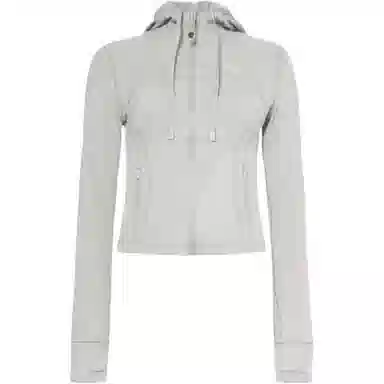 lululemon Hooded Zip Jacket Khaki