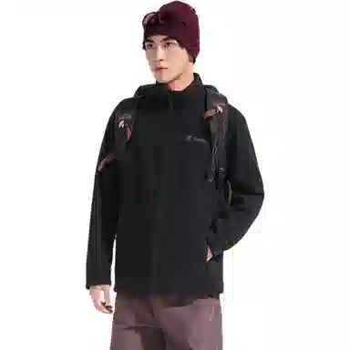 探路者 保暖抗静电休闲立领羽绒服 男款