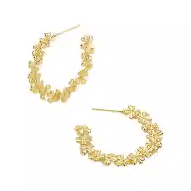 Agatha Clover Series Hoop Earrings