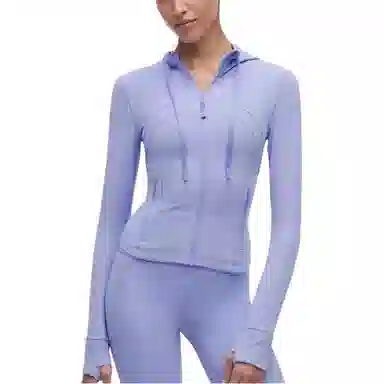 lululemon Hooded Zip Jacket Khaki