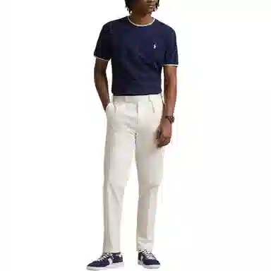 Polo Ralph Lauren SS25 Solid Pony Embroidered Crewneck T-Shirt Blue