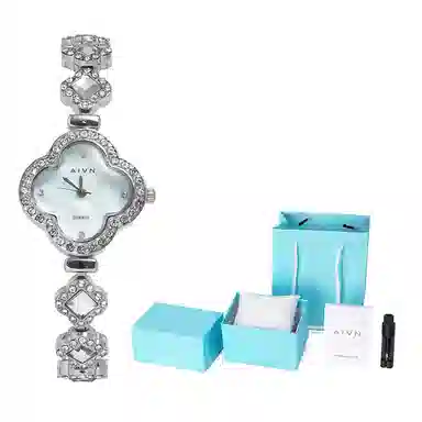 AIVN Lucky Clover Quartz Blue Dial