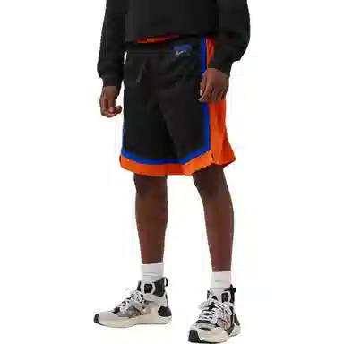 Nike x NBA Knicks Fan Basketball Pants Black/Orange