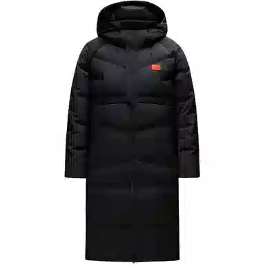 Anta Champion All-Weather Long Down Jacket Black