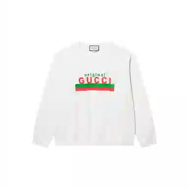 Gucci Logo Knit Pullover White