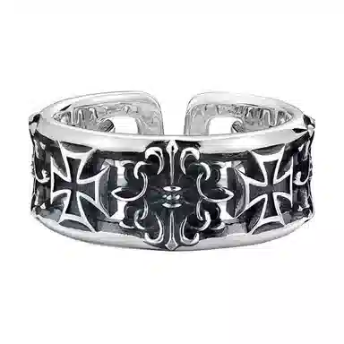 MYSH Cross Ring 925 Silver