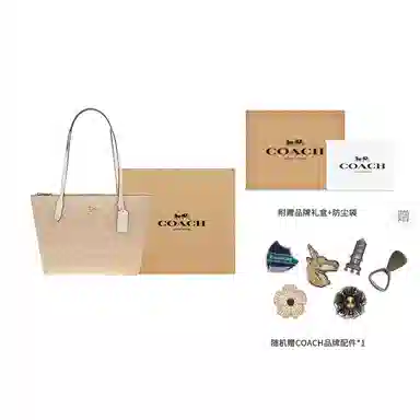 Coach Fiona 24 Tote Bag Small Beige