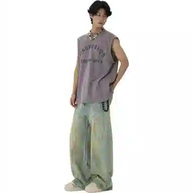 JHYQ Vintage Distressed Jeans