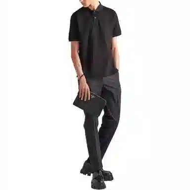 Prada SS24 Logo Polo Black