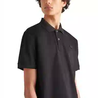 Prada SS24 Logo Polo Black