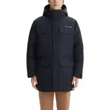 Columbia Omni-Heat Hooded Down Jacket Black