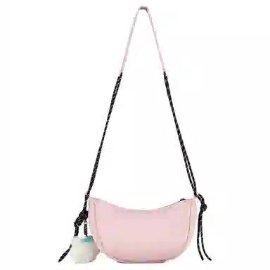 New Balance Logo Zip Crossbody Bag Pink