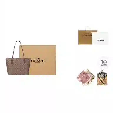 COACH Zip Top Tote 30