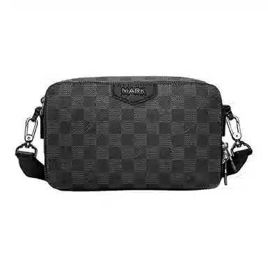 FAIRWHALE Embossed Logo Shoulder Bag Black