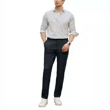 丹宁哲学 无束缚高回弹长绒棉面料长袖衬衫 男款