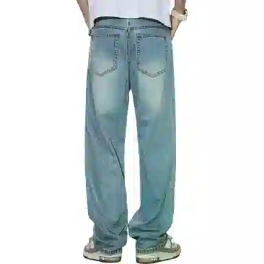 Yinlang Shijia Thin Tencel Straight Loose Jeans