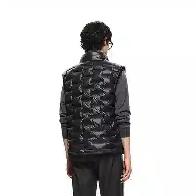 速写 纯色休闲日常简约面包马甲 男款 本黑