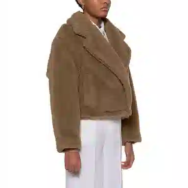 MaxMara Short Collar Jacket Brown