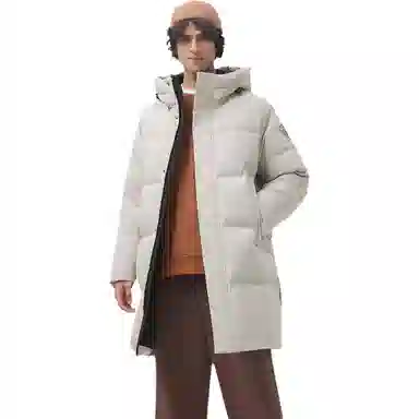 坦博尔 加厚中长情侣卡通动漫连帽潮面包羽绒服 女款