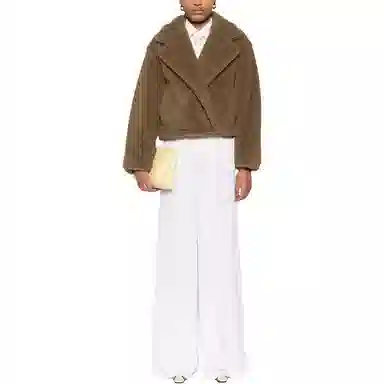 MaxMara Short Collar Jacket Brown