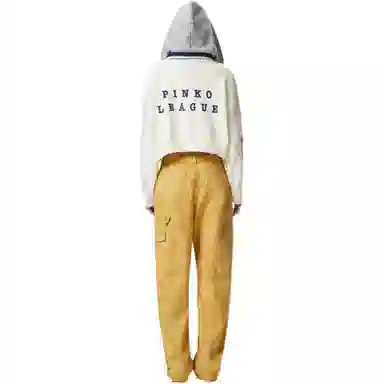 PINKO SS25 Letter Embroidered Hoodie Knit