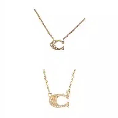 COACH Pave Signature Necklace